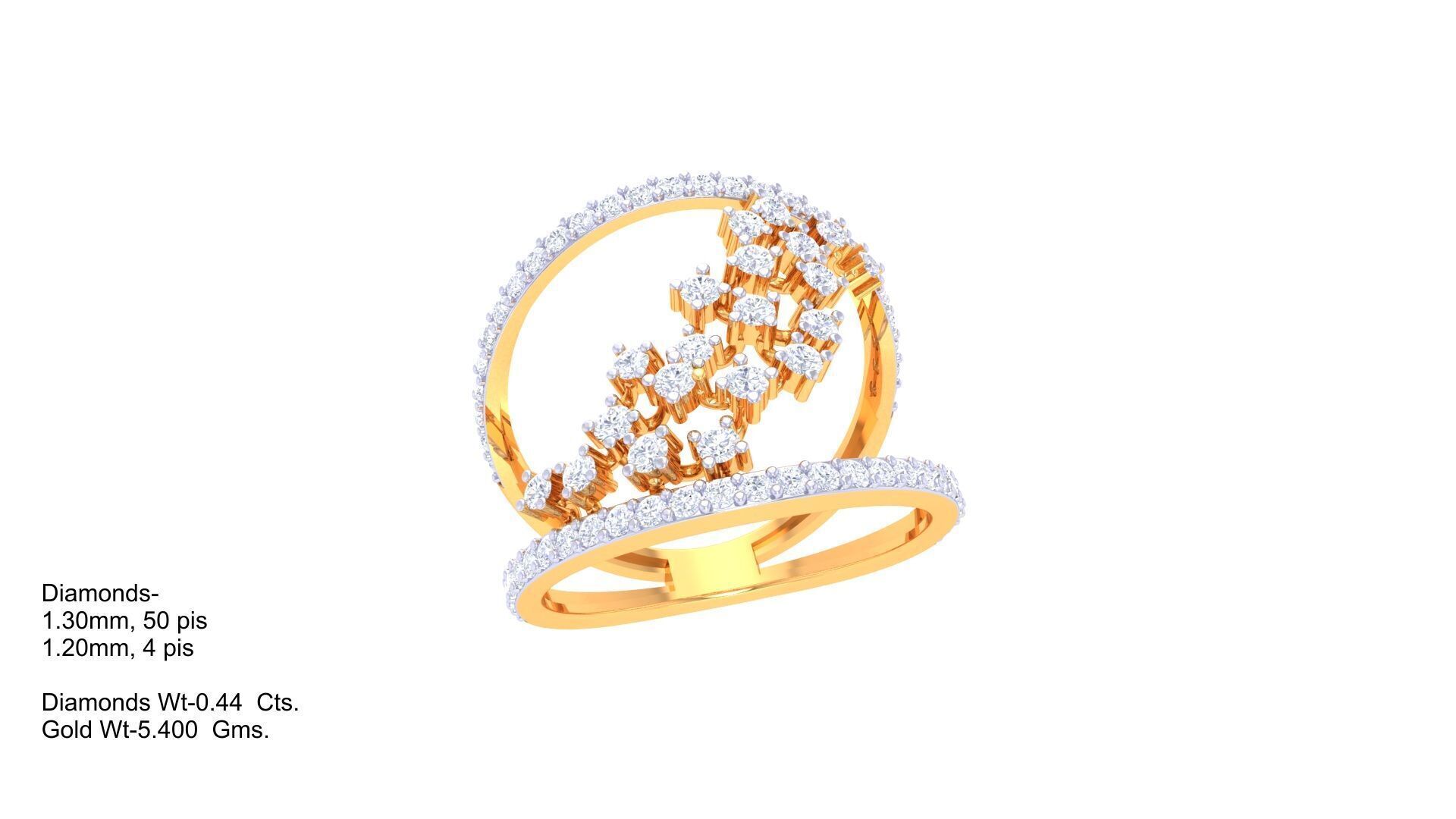 Women Ring  Render 3dm STL OBJ FBX Details 3D print model_1