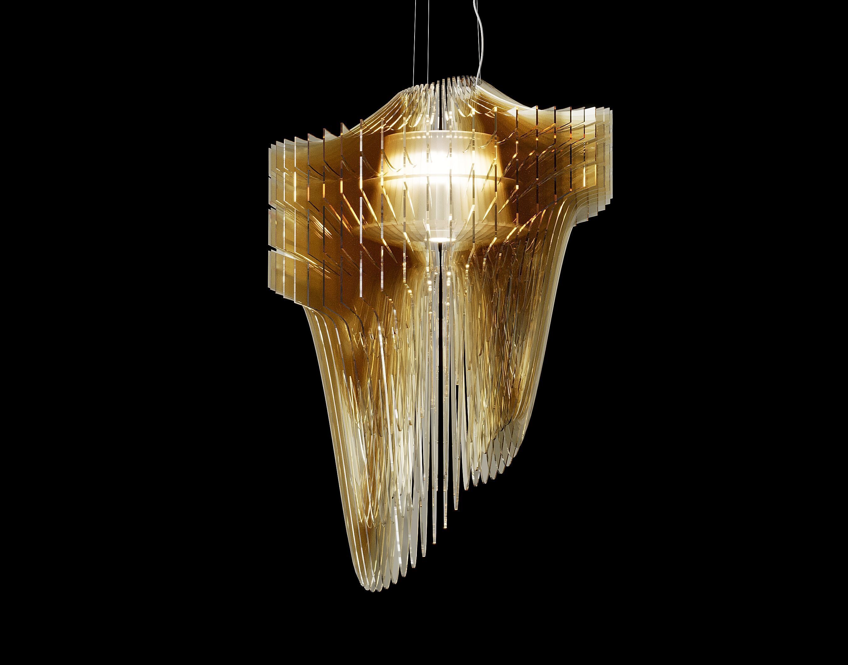 Aria Suspension Pendant by Zaha Hadid for 3DsMax and Corona 3D model_3