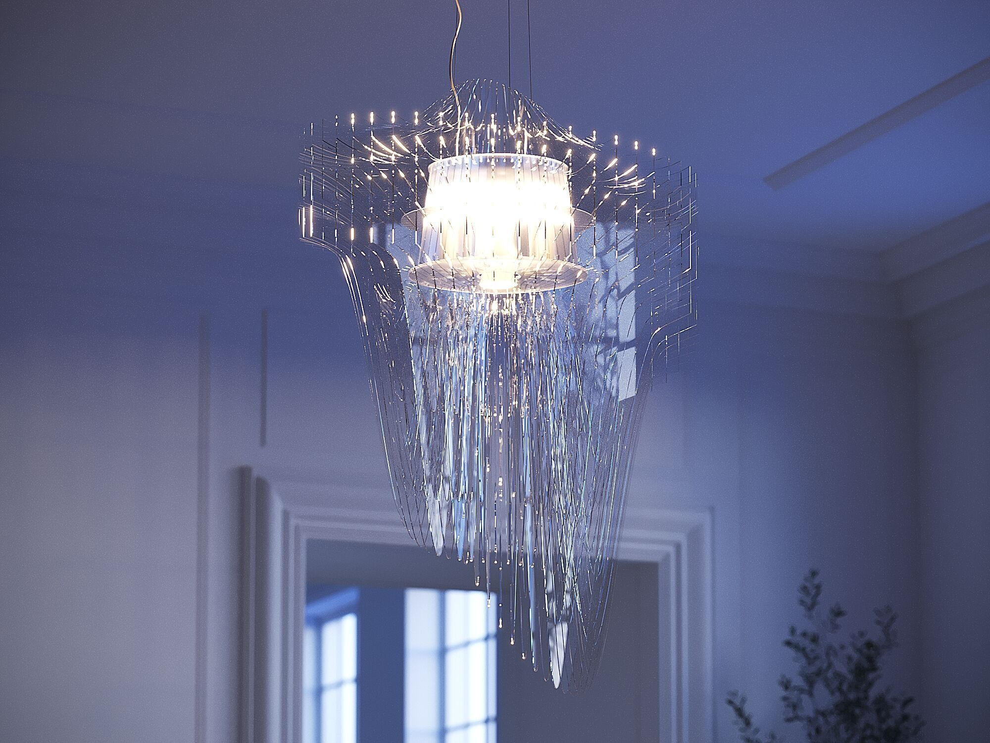 Aria Suspension Pendant by Zaha Hadid for 3DsMax and Corona 3D model_7