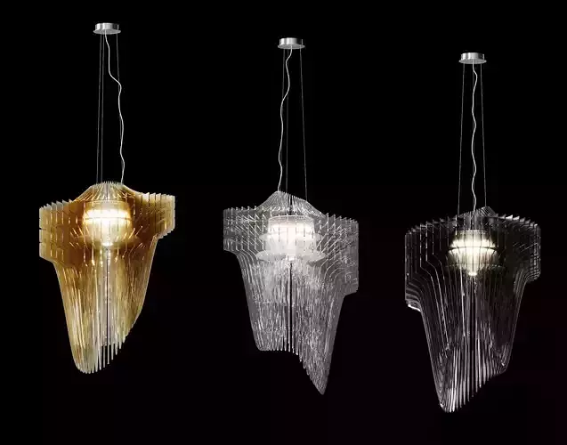 Aria Suspension Pendant by Zaha Hadid for 3DsMax and Corona