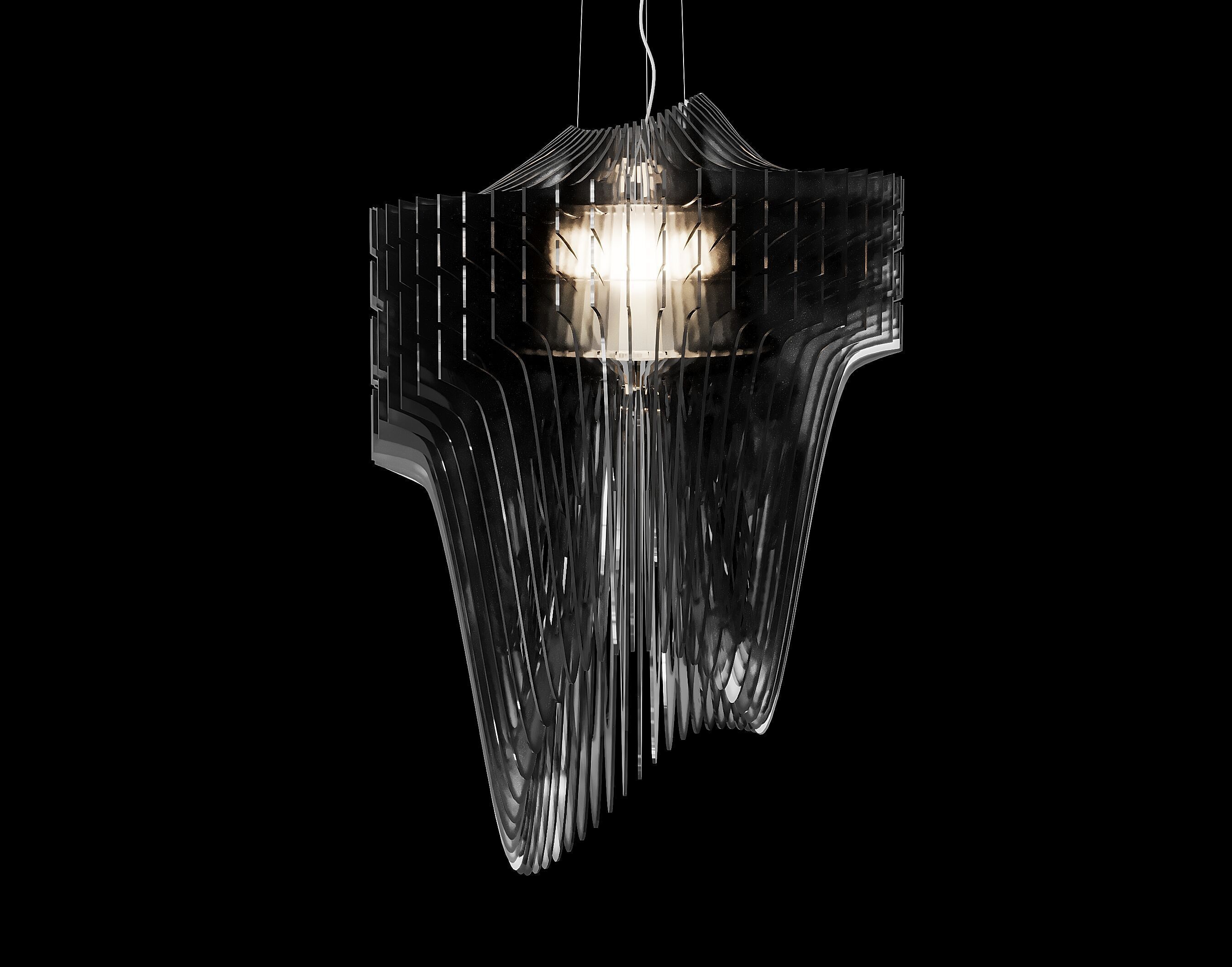 Aria Suspension Pendant by Zaha Hadid for 3DsMax and Corona 3D model_2
