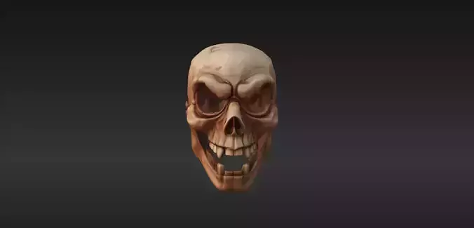 Carved Tribal Mask 12 - 3D Model