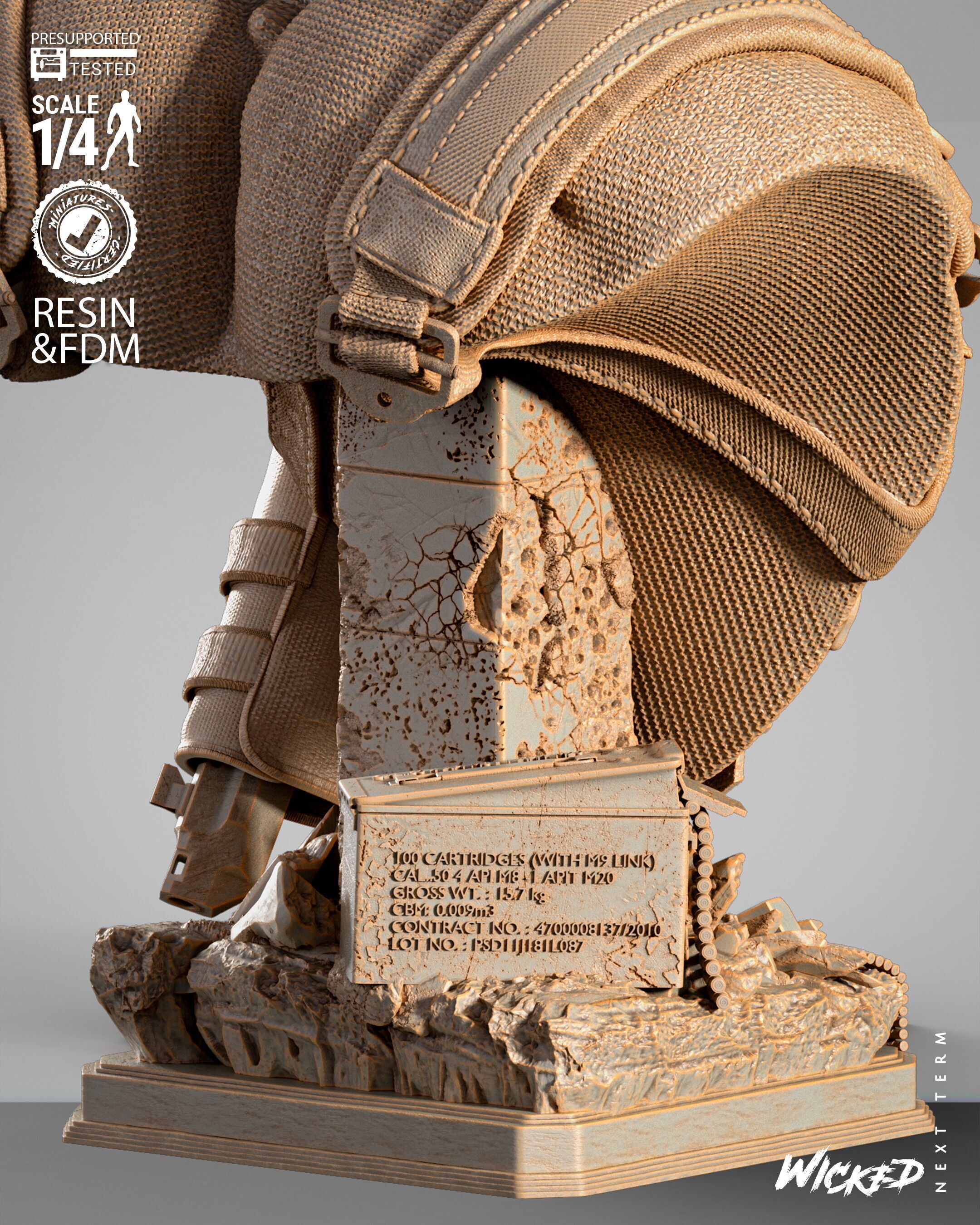 Wicked Marvel Punisher Portrait Bust 3D print model_32