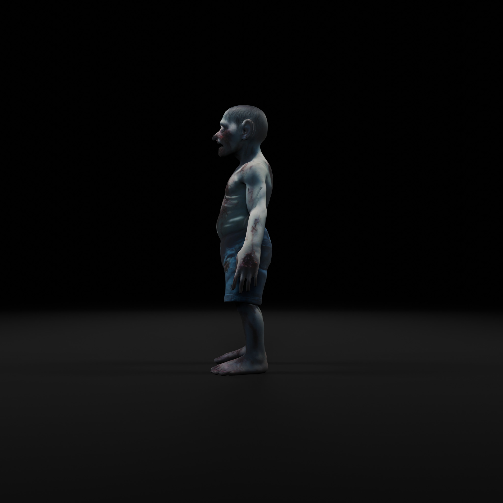 Teenage Zombie - Game-Ready Fully Rigged Low-poly 3D model_2