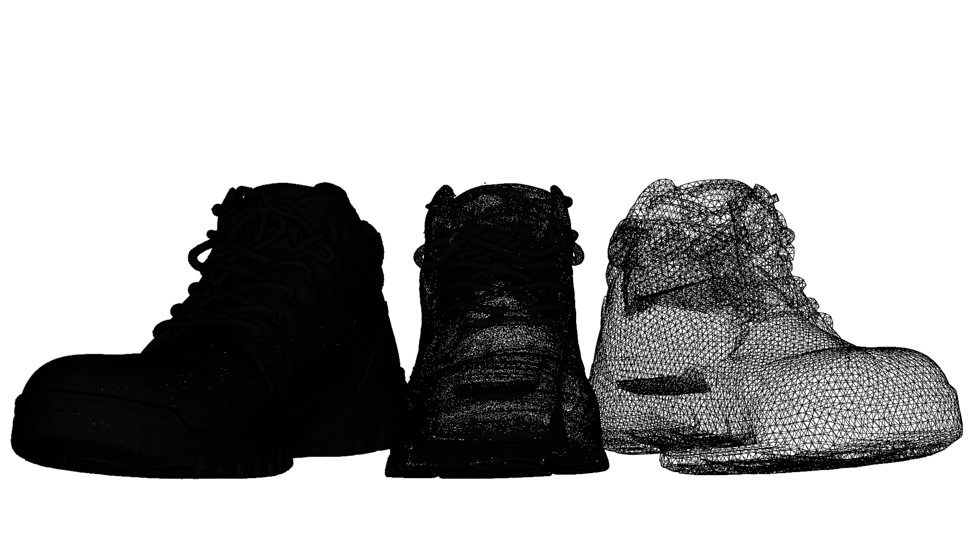 Lois Jeans Boots Low-poly 3D model_8