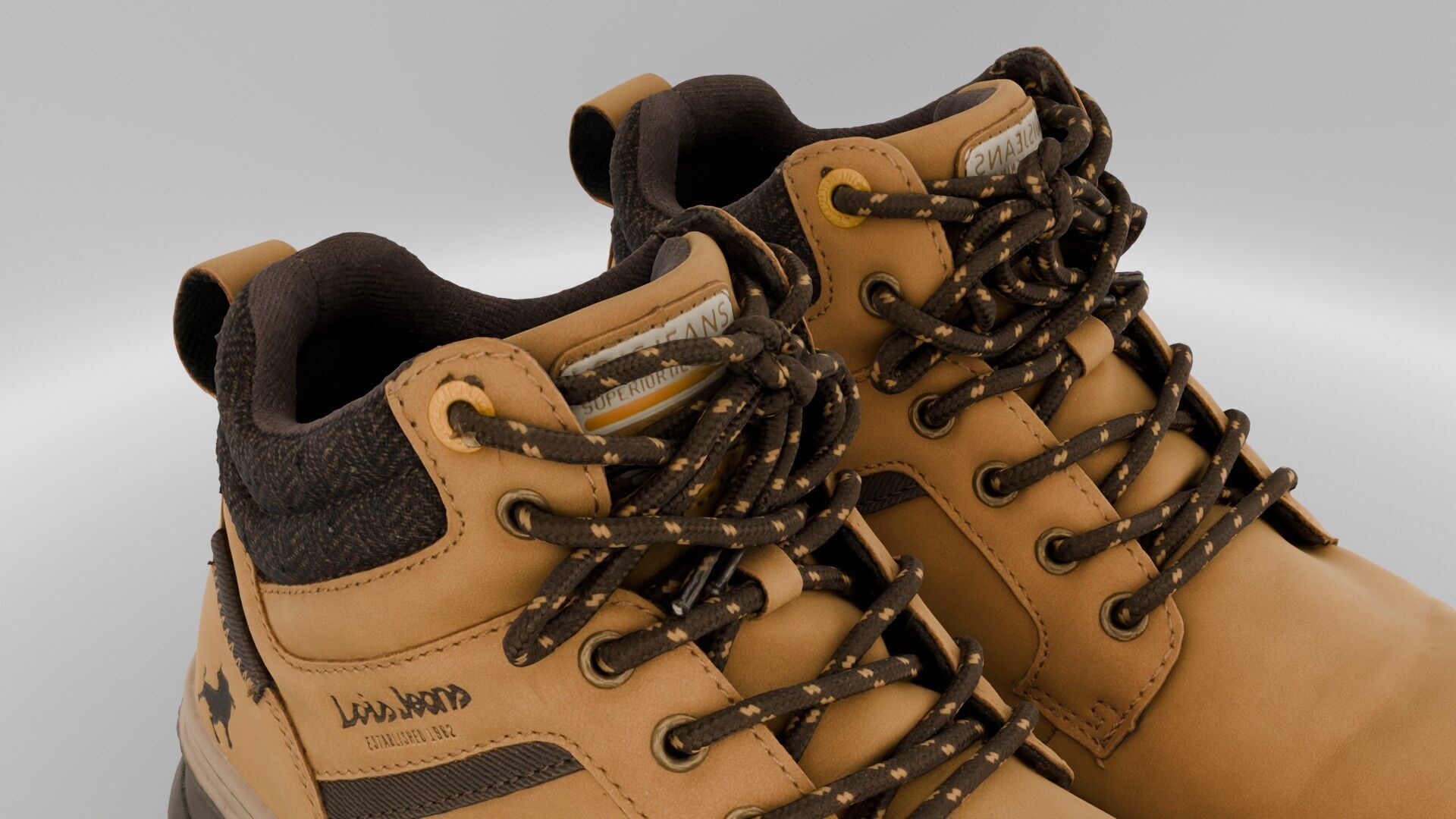 Lois Jeans Boots Low-poly 3D model_4