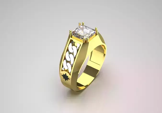 man diamond ring mr0075