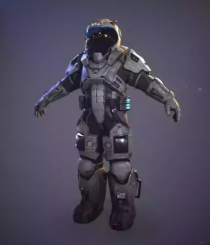 Juggernaut Low-poly 3D model