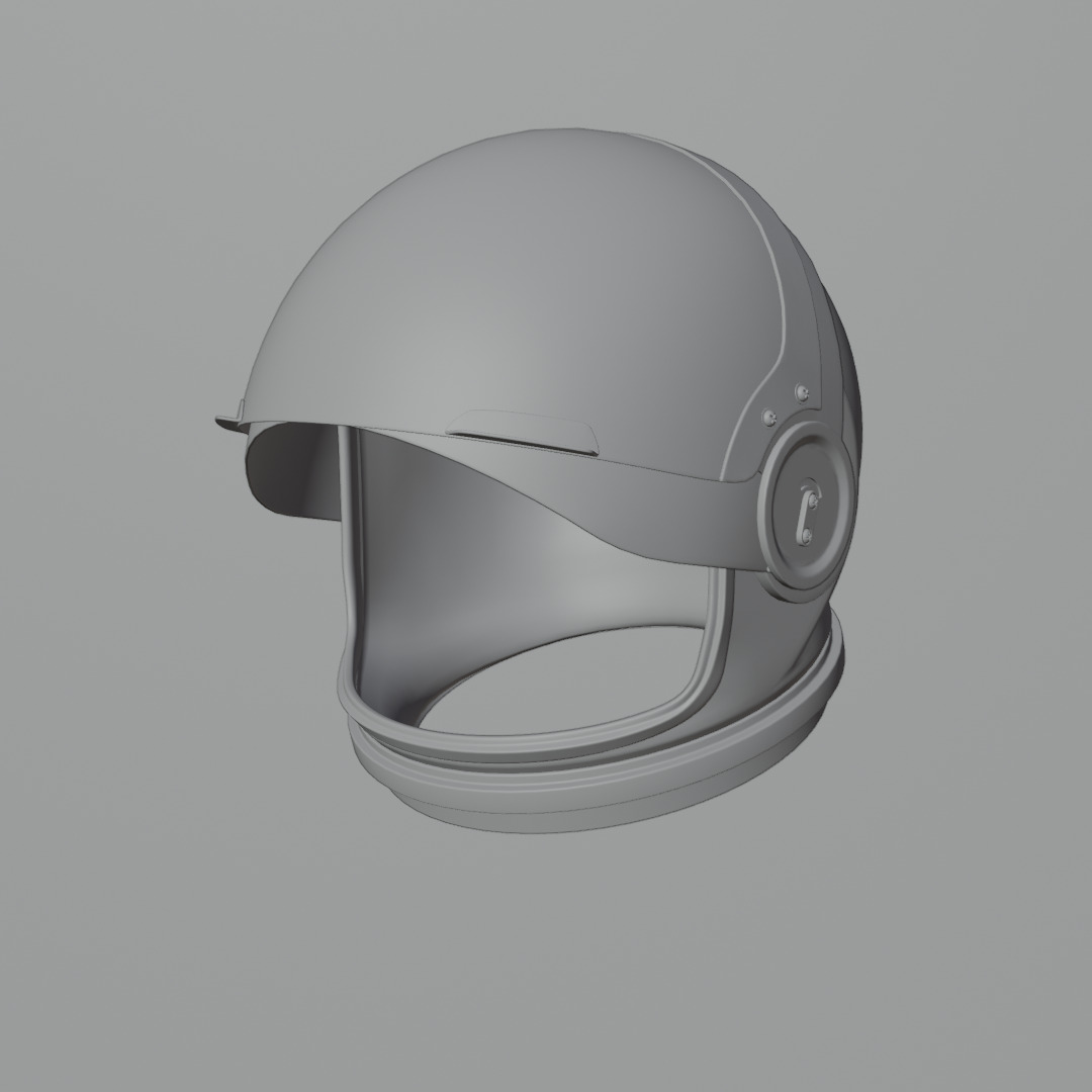 Astronaut Space Helmet - High-Quality 3D Model 3D model_5