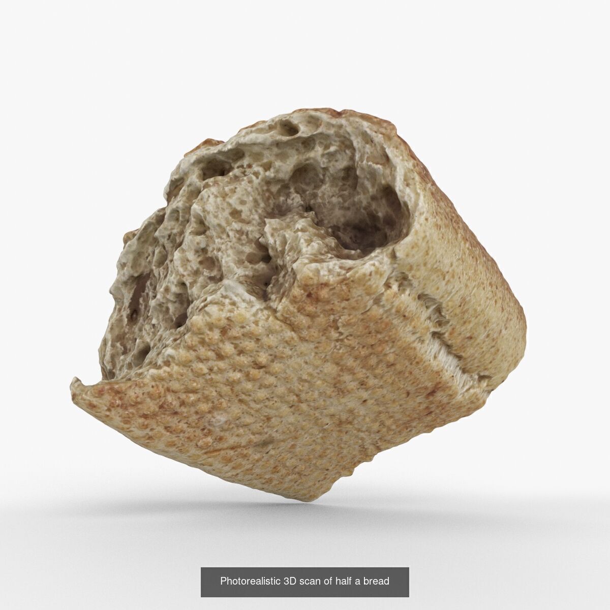 Photorealistic 3D scanning of different pieces of bread 3D Model Collection_5
