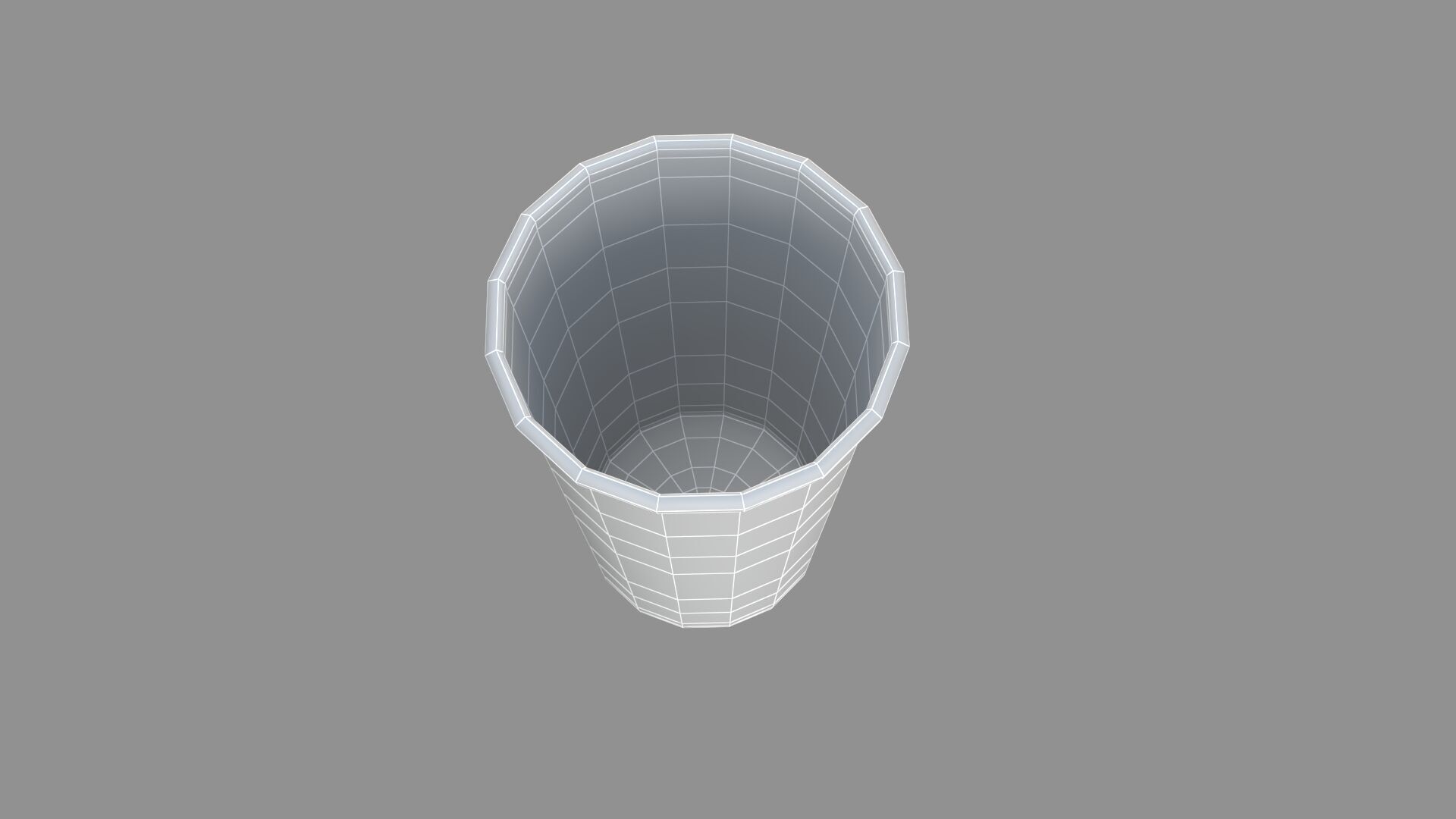 paper cup golden 3D model_7