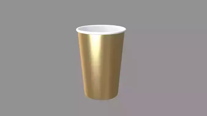 paper cup golden
