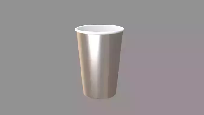 paper cup silver