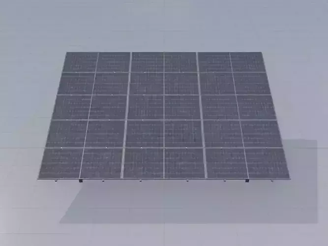 Solar module version 2 width 7260mm tilt angle 15 degrees