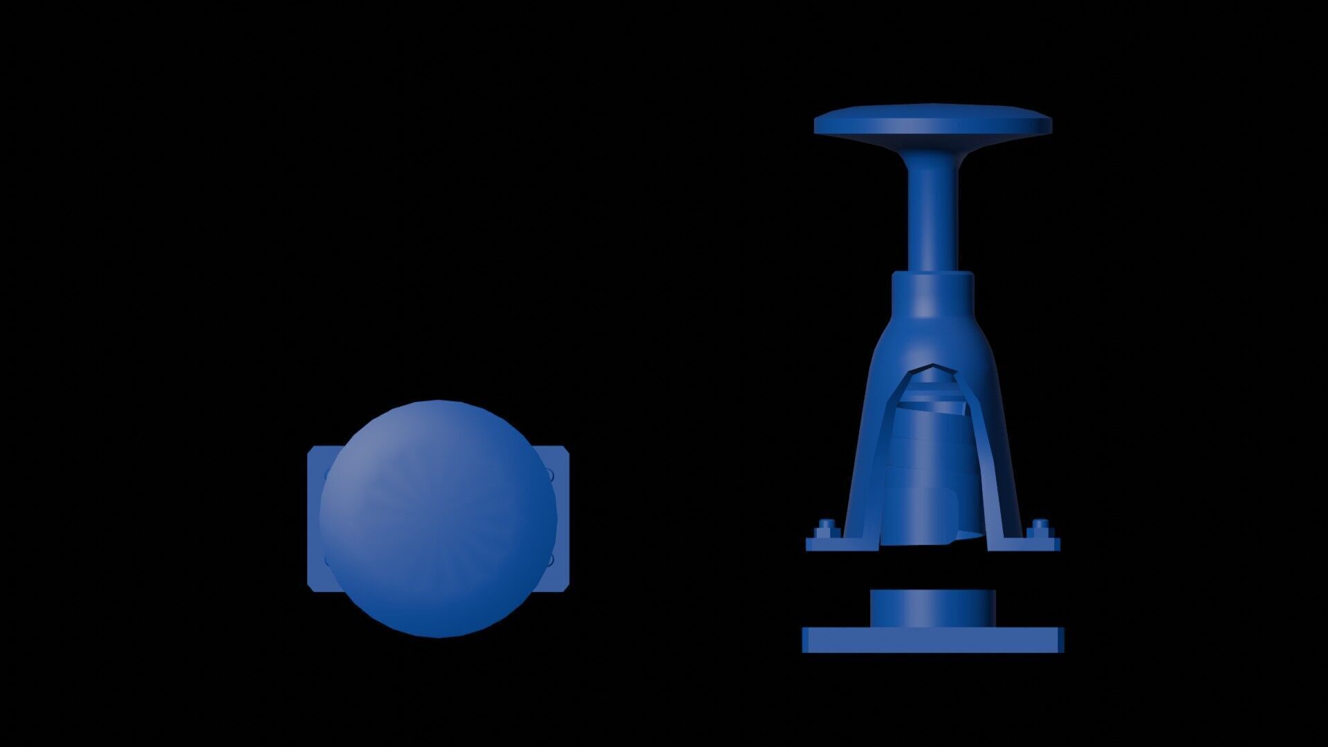 Train rod buffer with spiral spring 3D print model_6