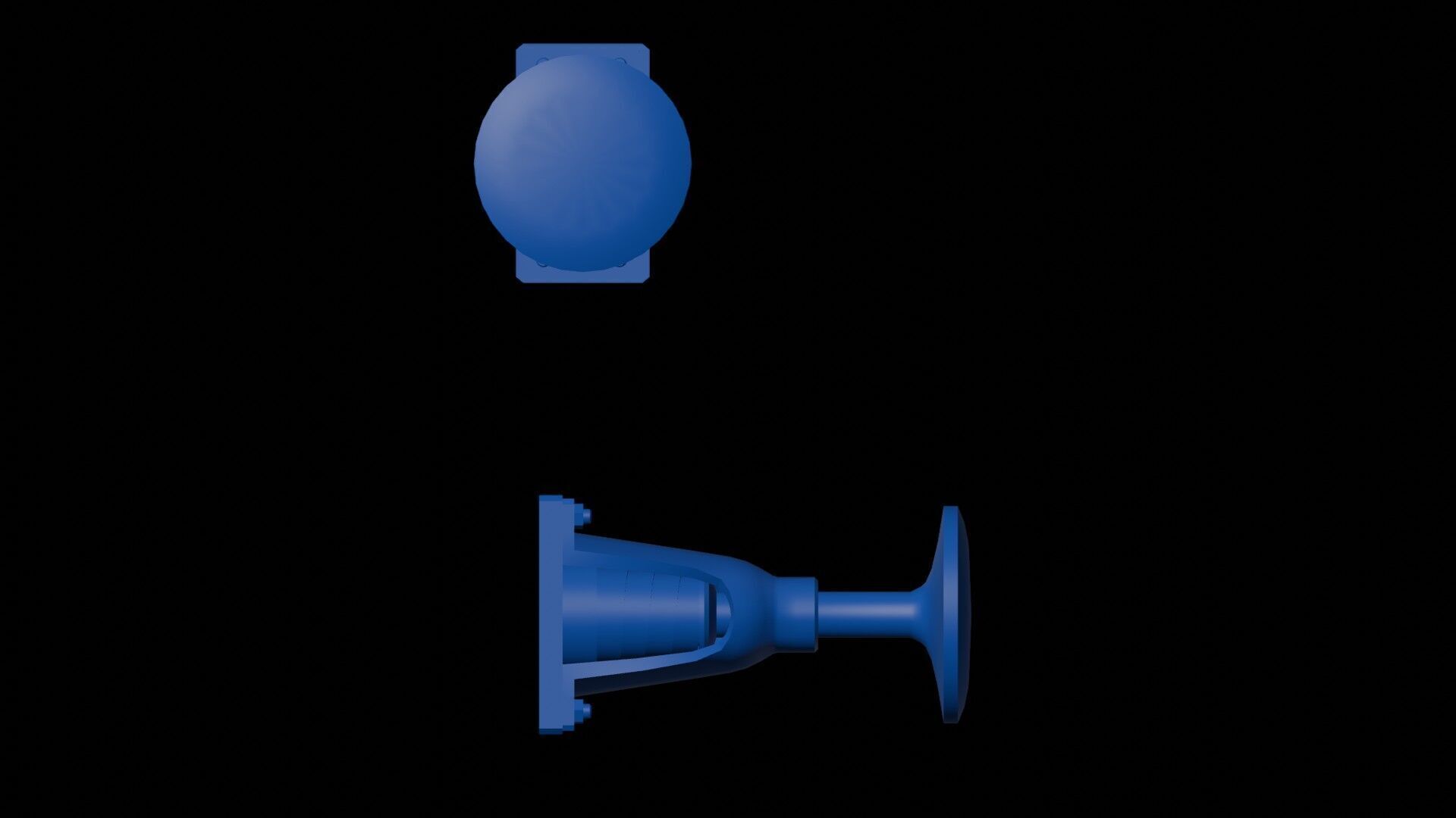 Train rod buffer with spiral spring 3D print model_5