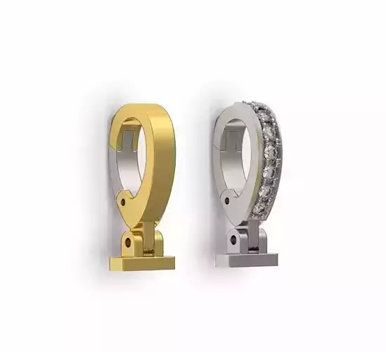 Diamond Clasp Bail for Pendants Necklaces 3D print model