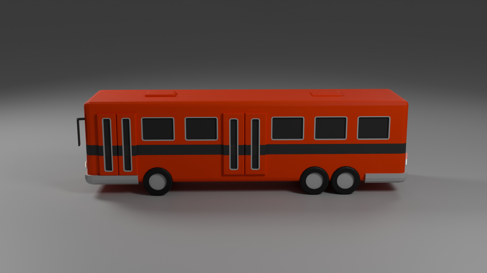 Low Poly Bus Free low-poly 3D model_1