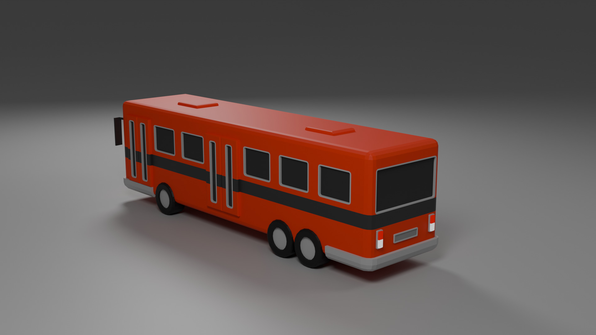 Low Poly Bus Free low-poly 3D model_2
