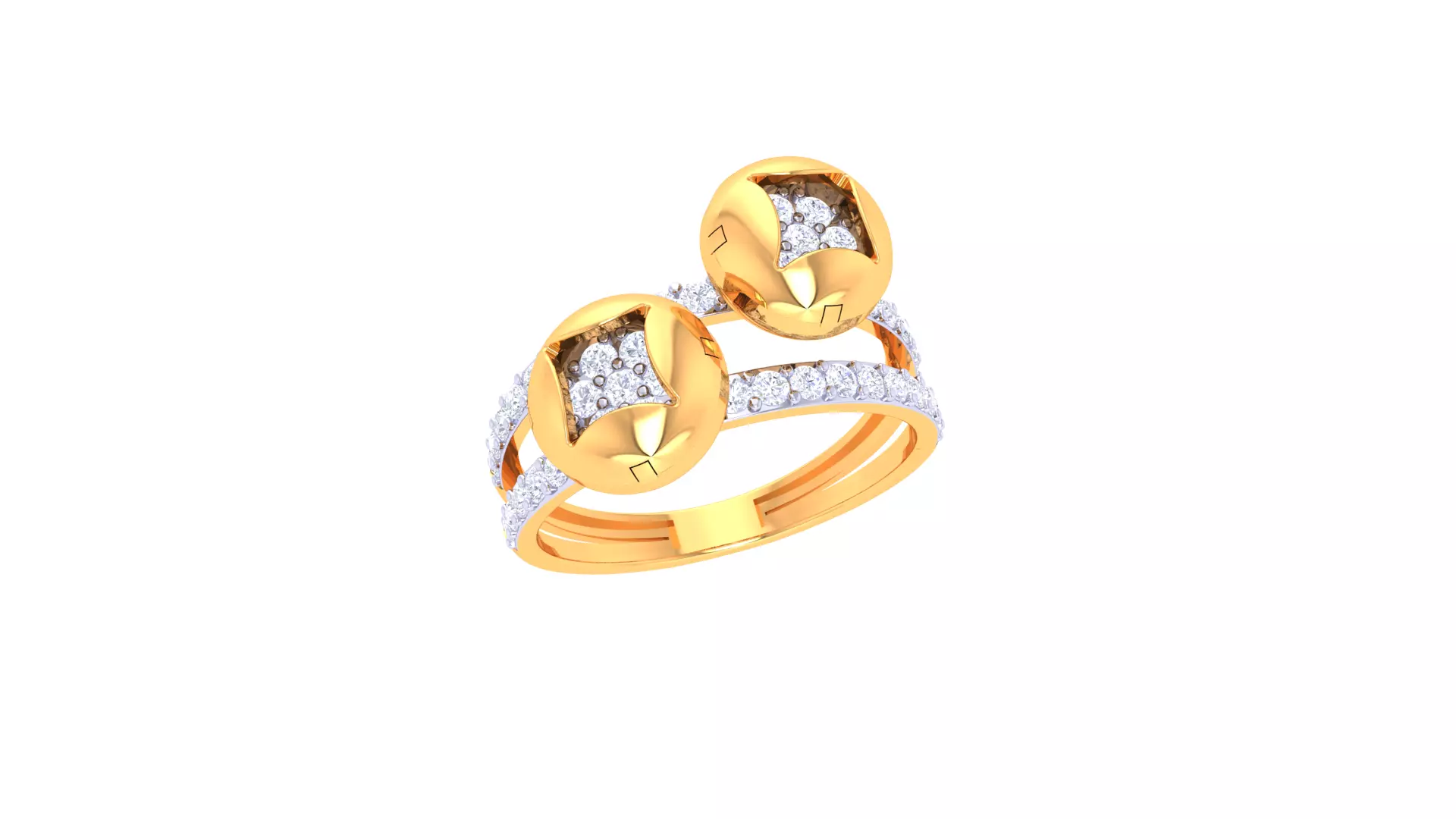 Women Ring Render 3dm STL OBJ FBX Details 3D print model