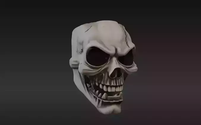 Carved Tribal Mask 15 - 3D Model