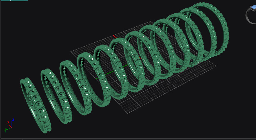 Ring Stone path 01 All size 3D print Model 3D print model_4