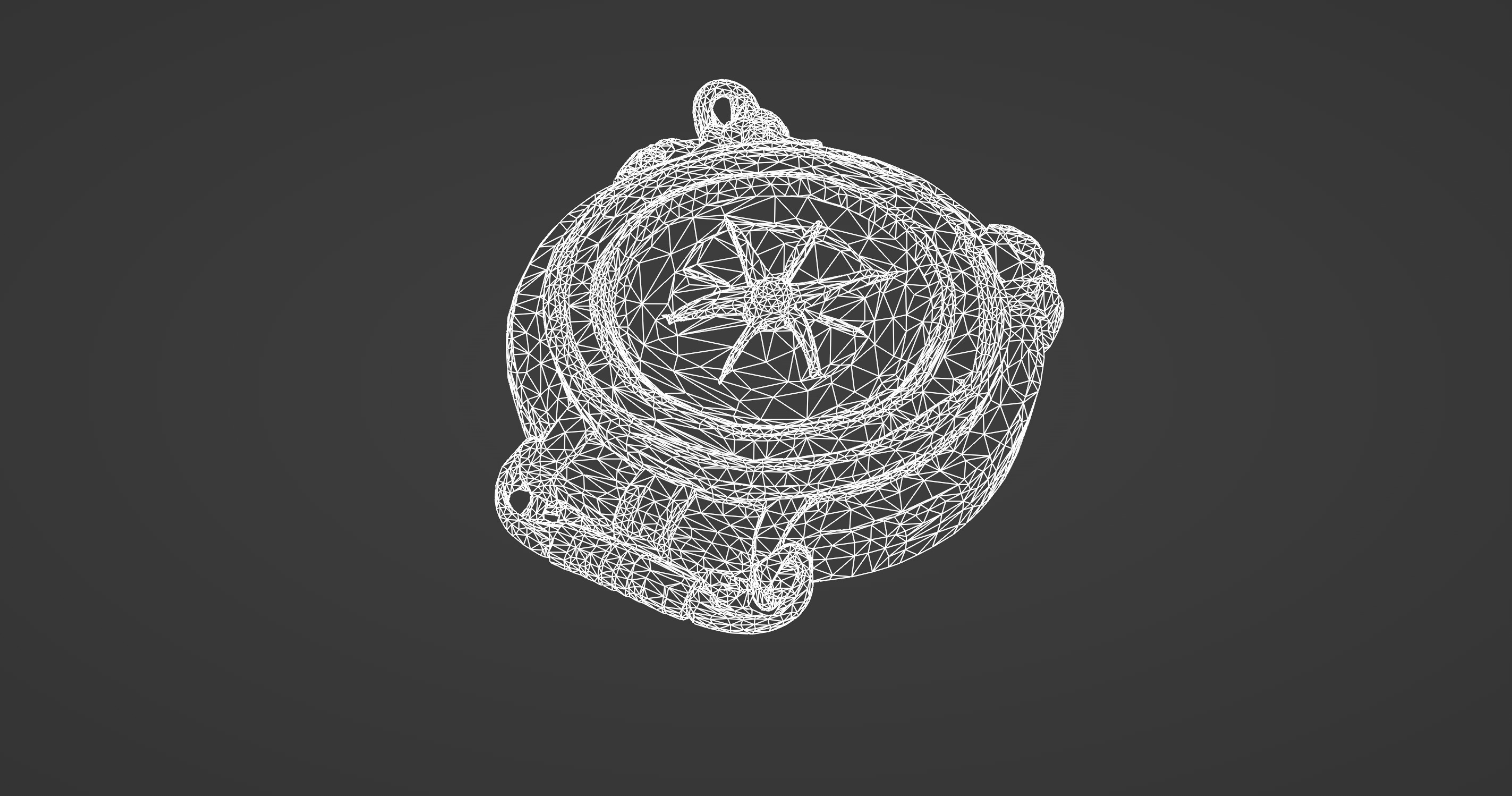 Steampunk Pocket Compass 3D Model 3D model_9