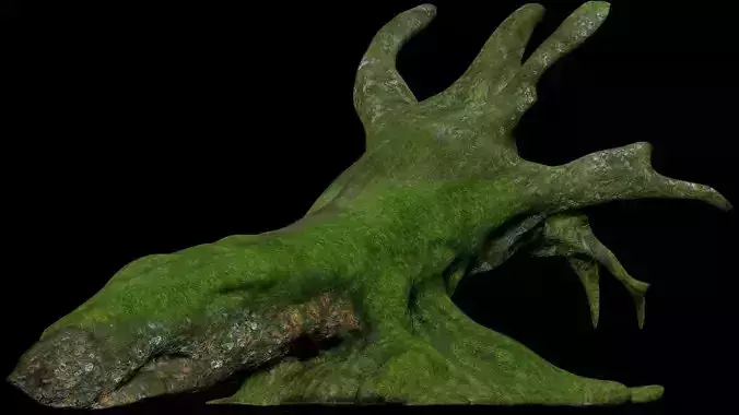 Mossy Tree Stump Falls V4