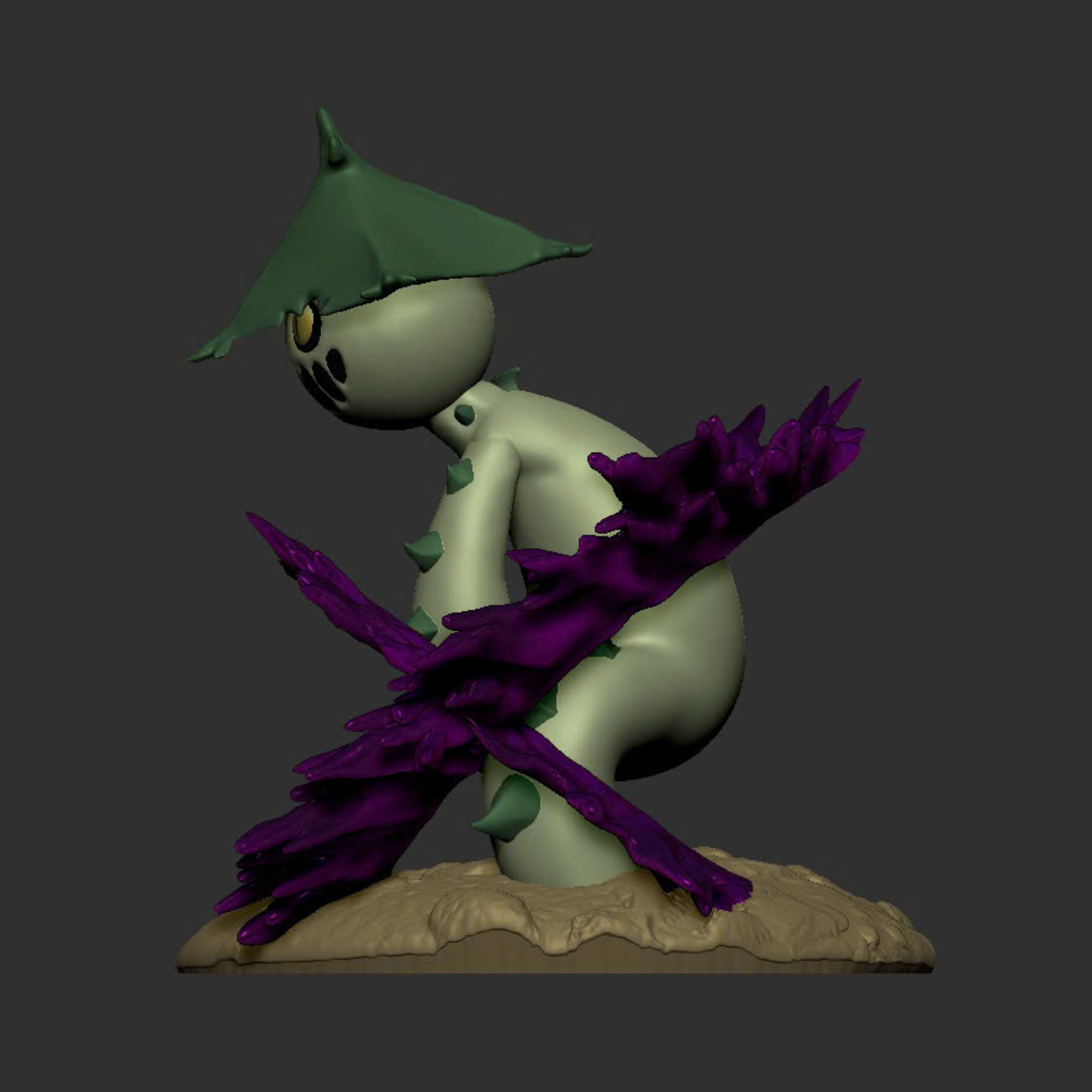 Cacturne x Dark Pulse 3D Print Model STL for 3D Printing 3D print model_4