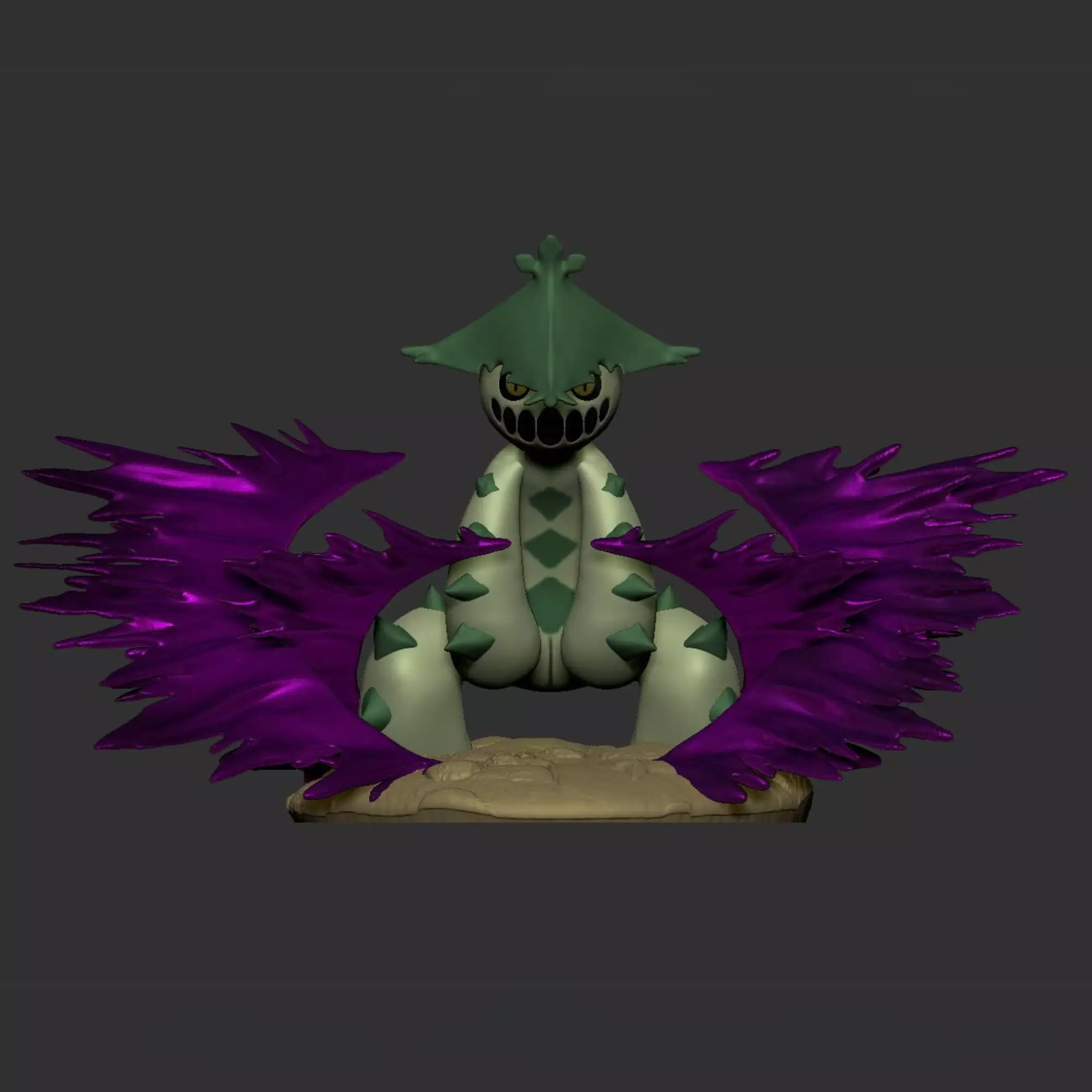 Cacturne x Dark Pulse 3D Print Model STL for 3D Printing 3D print model_0