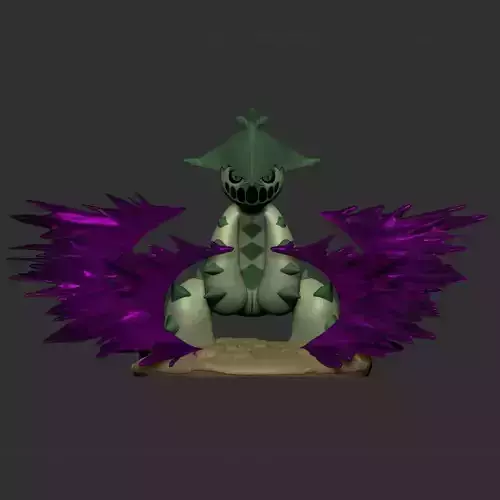Cacturne x Dark Pulse 3D Print Model STL for 3D Printing 3D print model