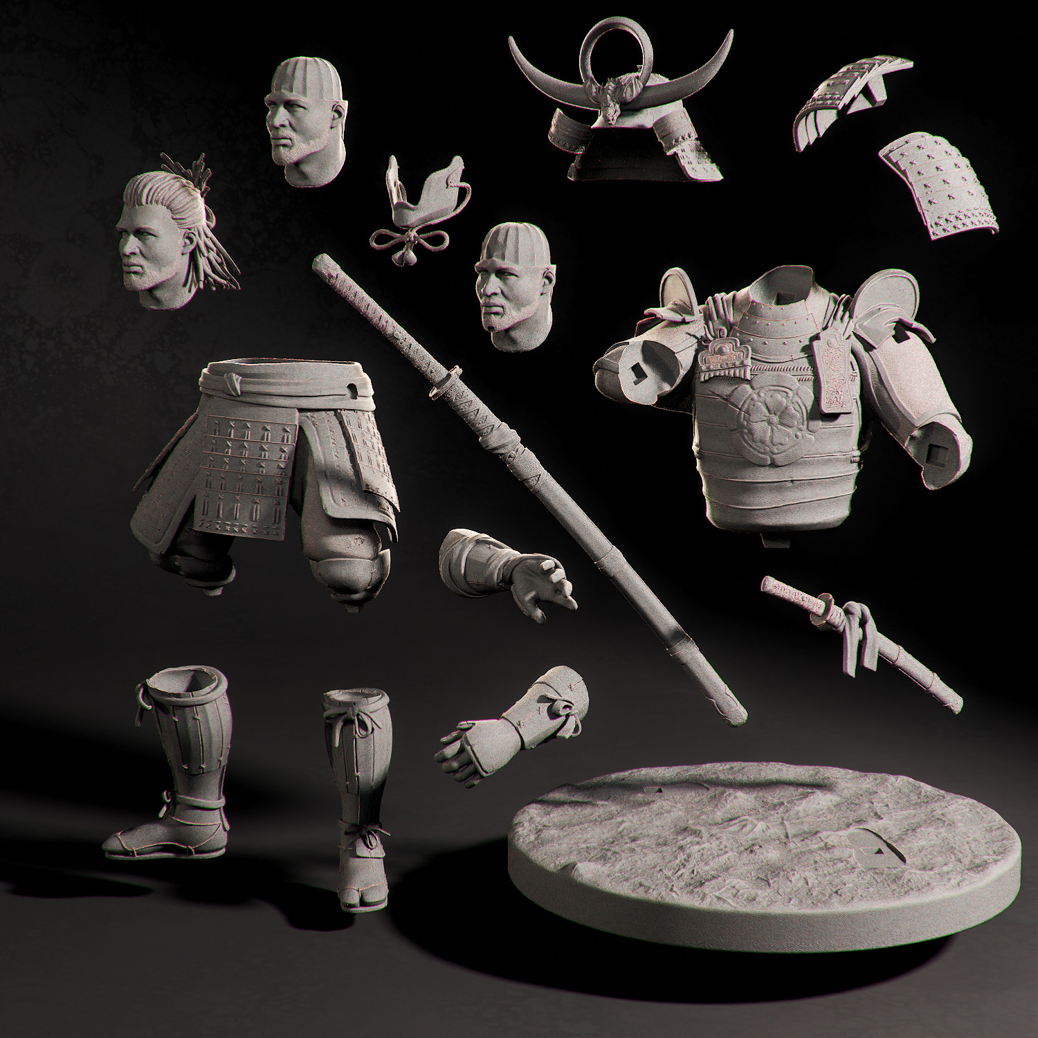 Yasuke Samurai Assassins Creed Shadows 3D print model_2