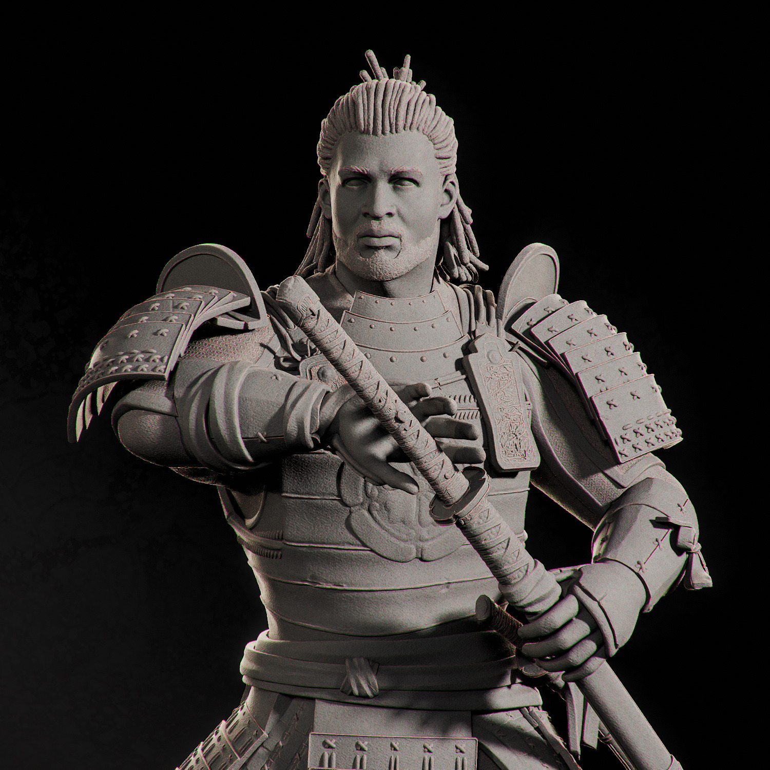 Yasuke Samurai Assassins Creed Shadows 3D print model_6