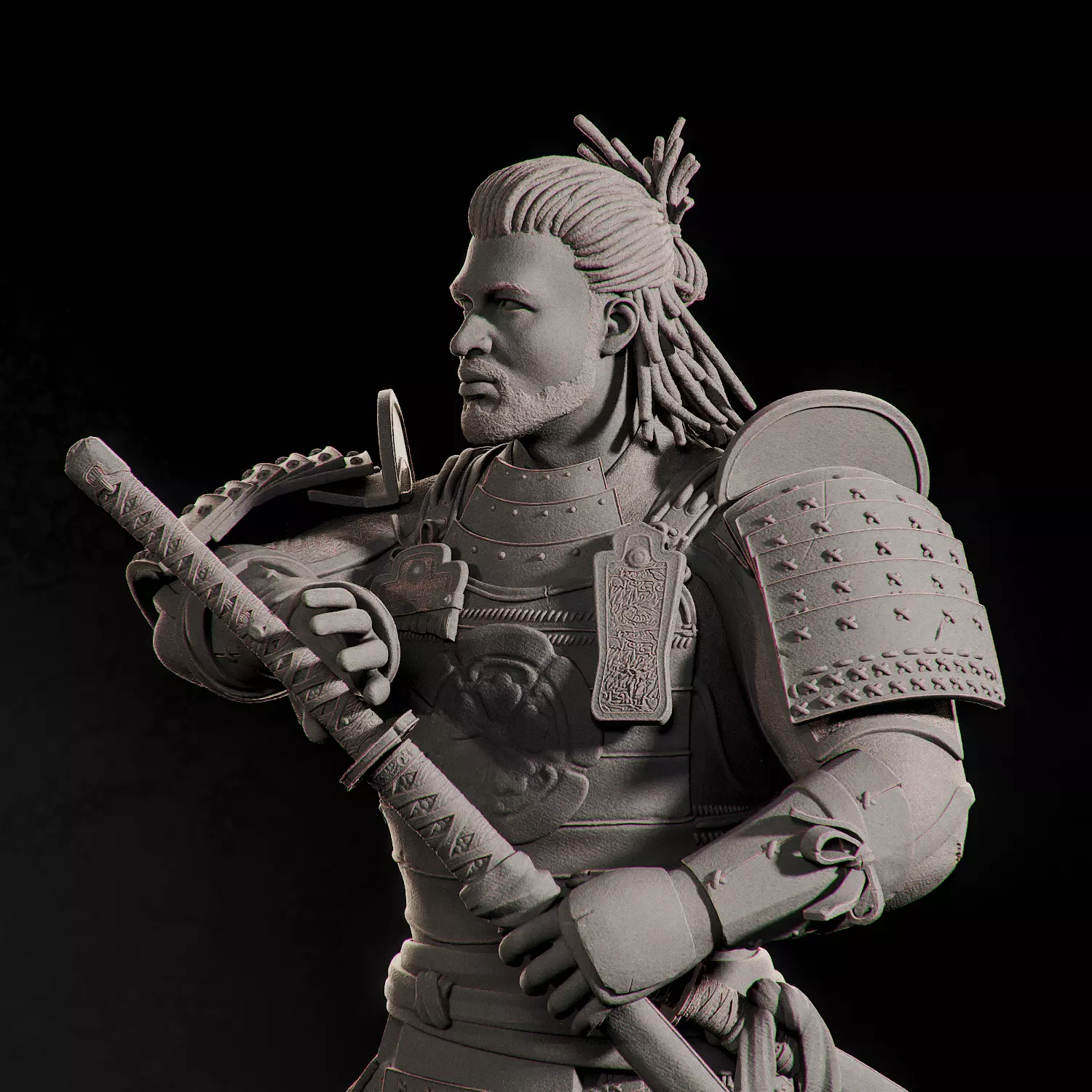 Yasuke Samurai Assassins Creed Shadows 3D print model_0