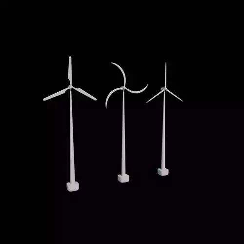 Wind turbine 3D model
