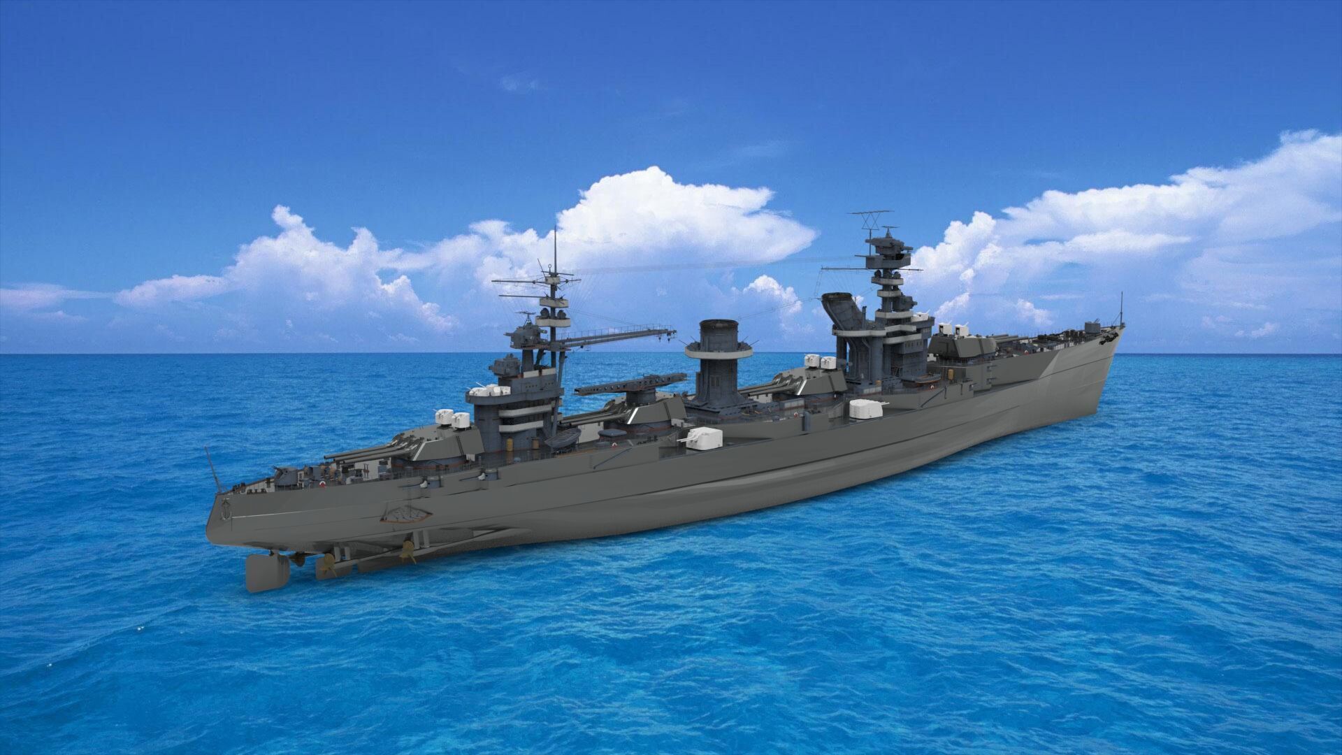  battleship 3D model_1