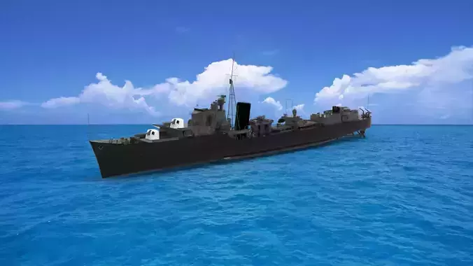 HMS Javelin 3D model