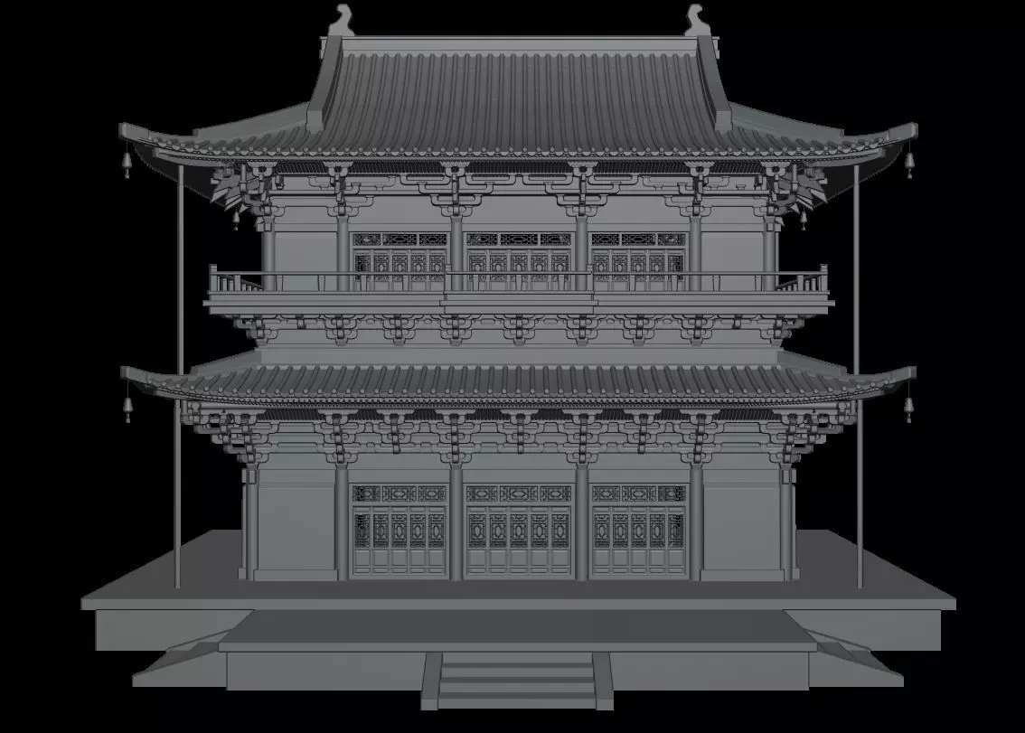 Guanyin Pavilion Free 3D print model