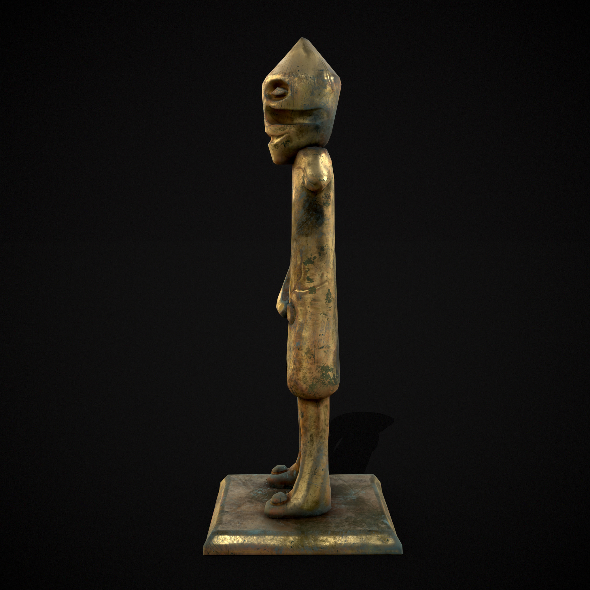 Viking Standing Figure Low-poly 3D model_15