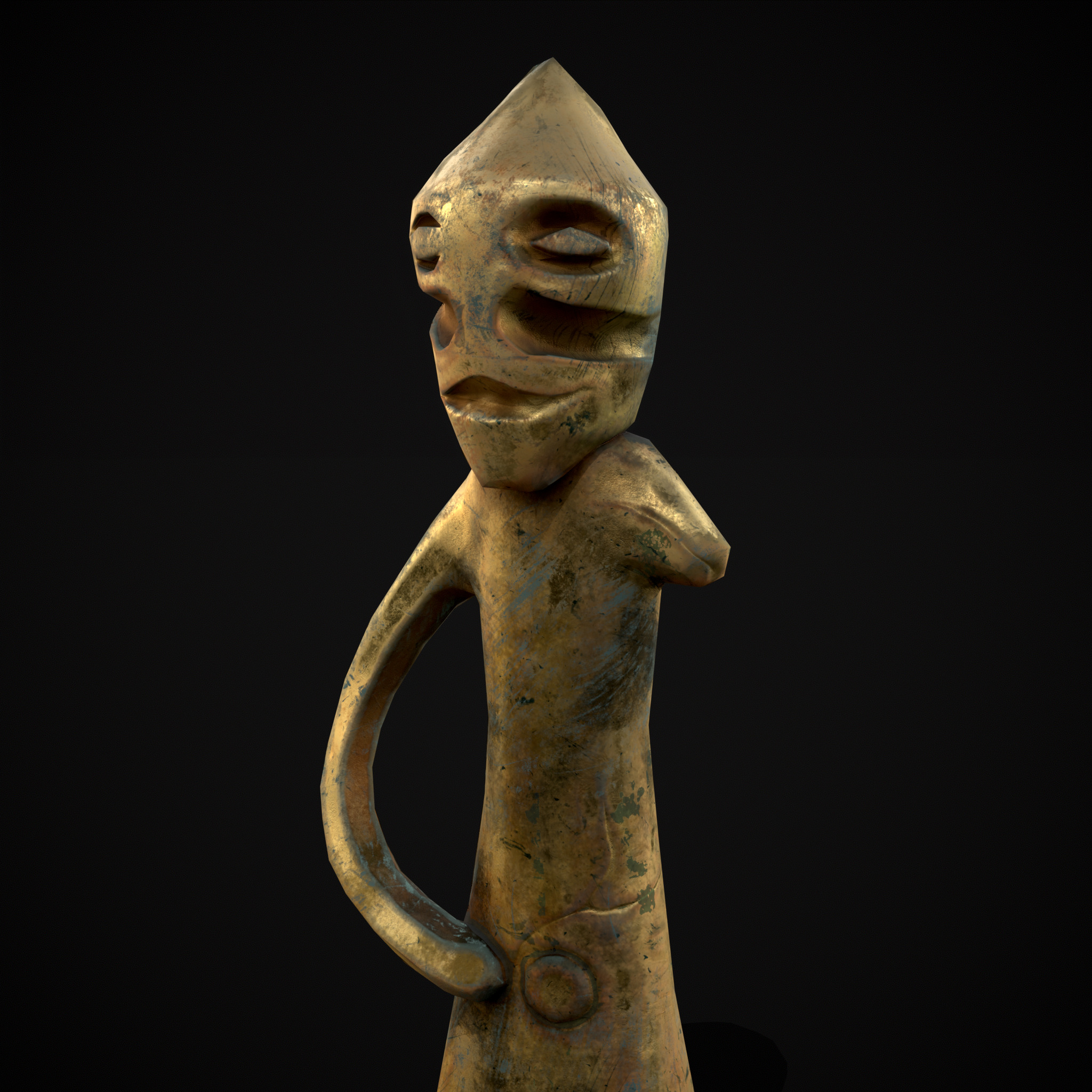 Viking Standing Figure Low-poly 3D model_18