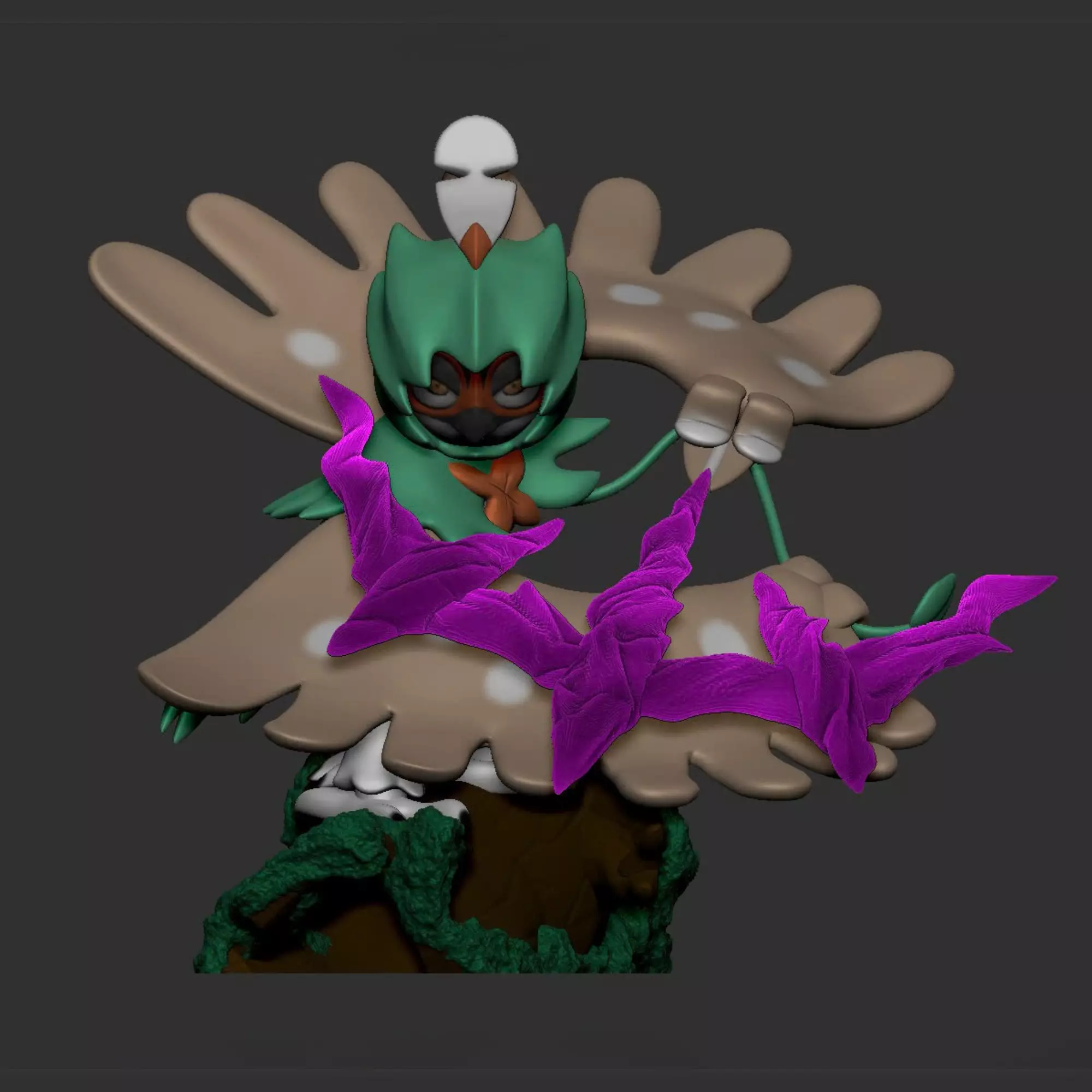 Decidueye x Spirit Shackle 3D Print Model STL for 3D Printing 3D print model_0