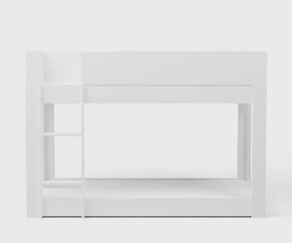 Milo Twin Bunk Bed Low-poly 3D model_0