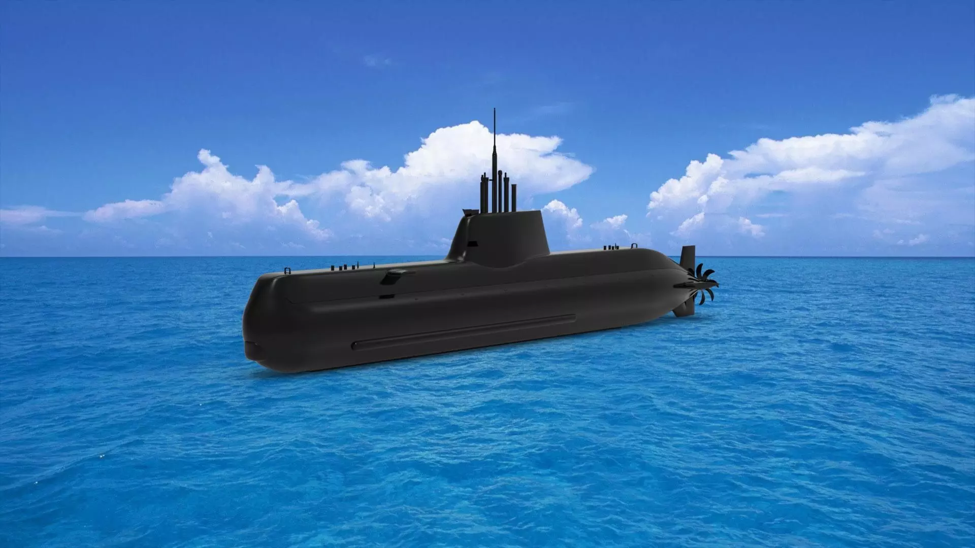 Type 214 submarine 3D model_0