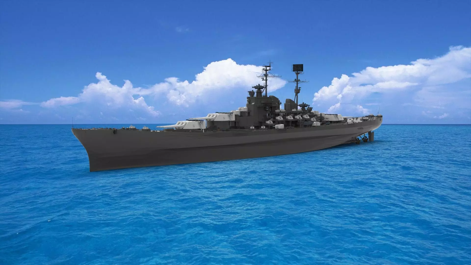 battleship 3D model_0