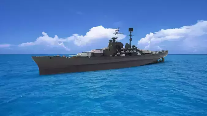 battleship 3D model