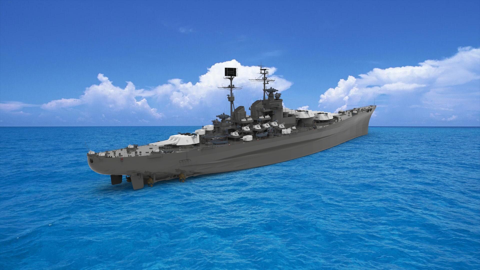 battleship 3D model_1