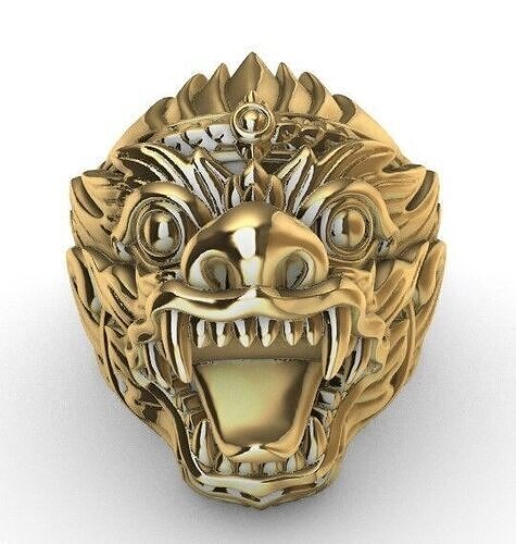 Monkey king thai style ring 3D print model