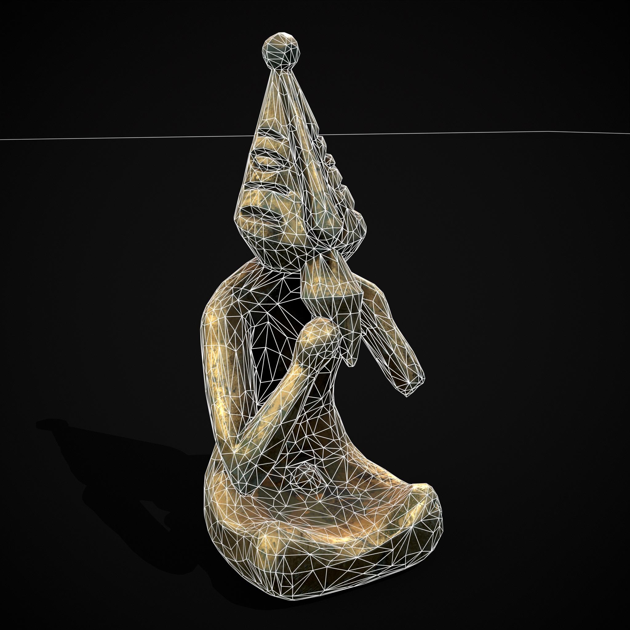 Viking Seated and Standing Statues 3D Model Collection_7