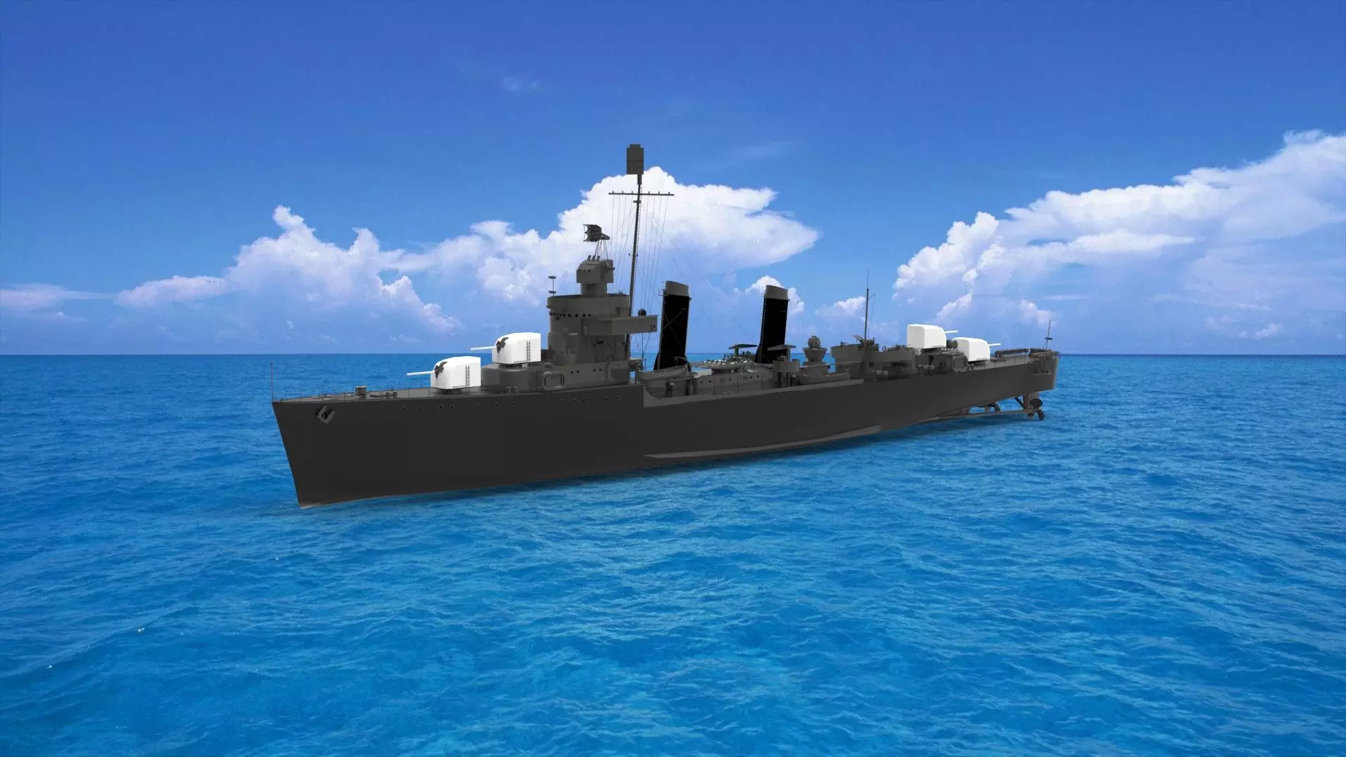 USS Laffey 3D model_0