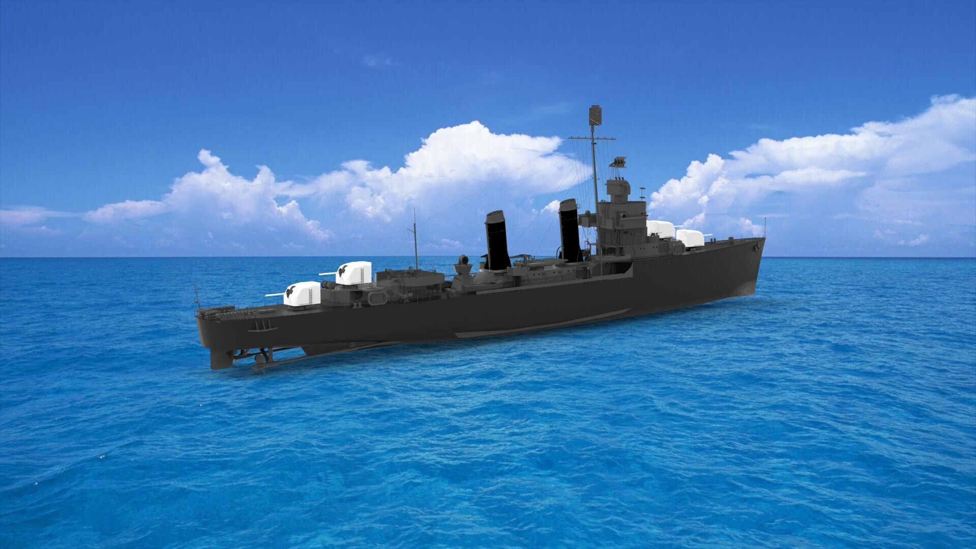 USS Laffey 3D model_1